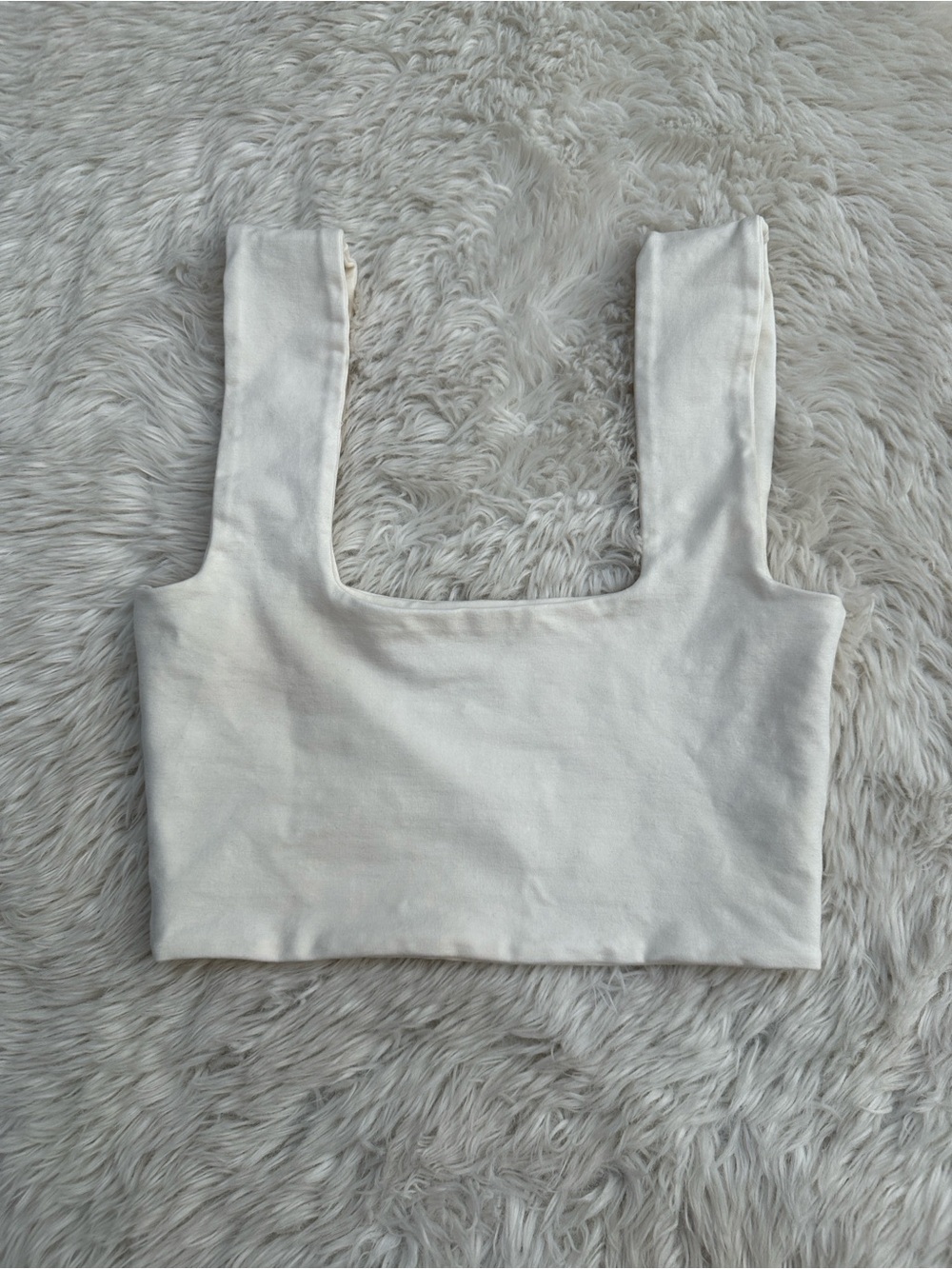 Are you am I Square-Neck Crop Top